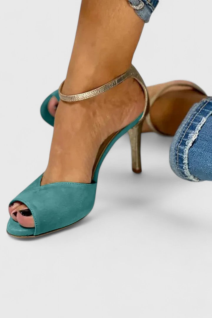 Roksana™ | Chic Leather Heels for Confidence