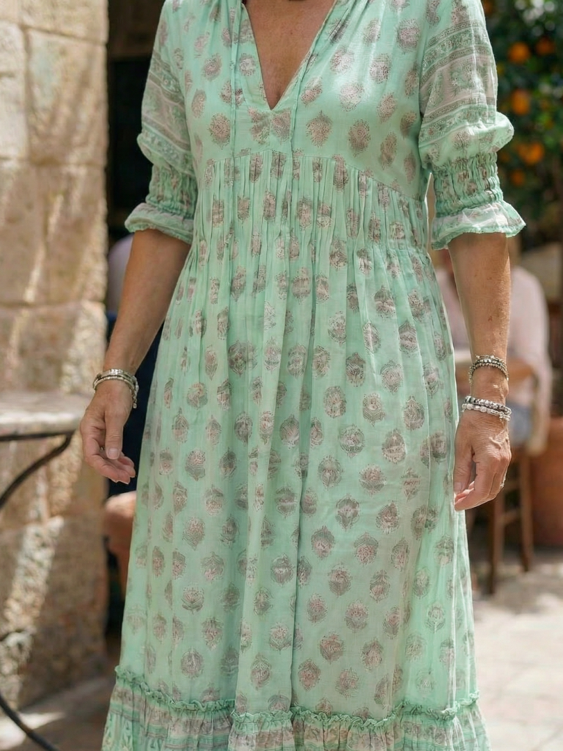 Maren™ | Chic Cotton Garden Dress for Effortless Style