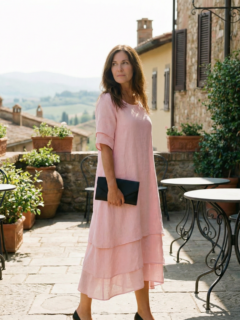 Lucia™ | Flowing Layered Dress for Effortless Elegance