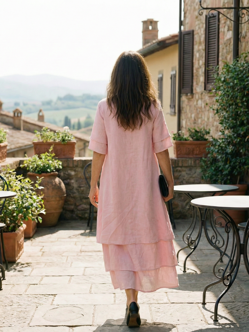 Lucia™ | Flowing Layered Dress for Effortless Elegance