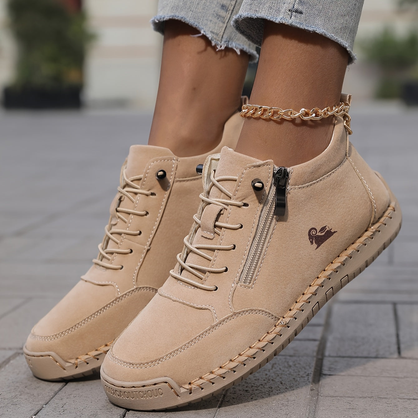 Flora™ | Chic Orthopaedic Shoes with Zip