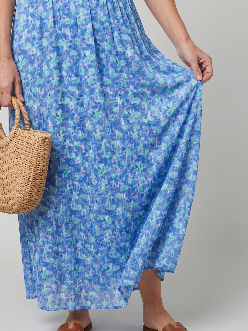 Cecily™ | Charming Floral Midi Dress for Effortless Elegance
