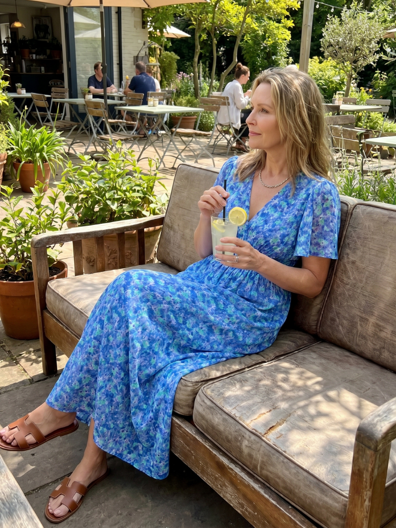 Cecily™ | Charming Floral Midi Dress for Effortless Elegance