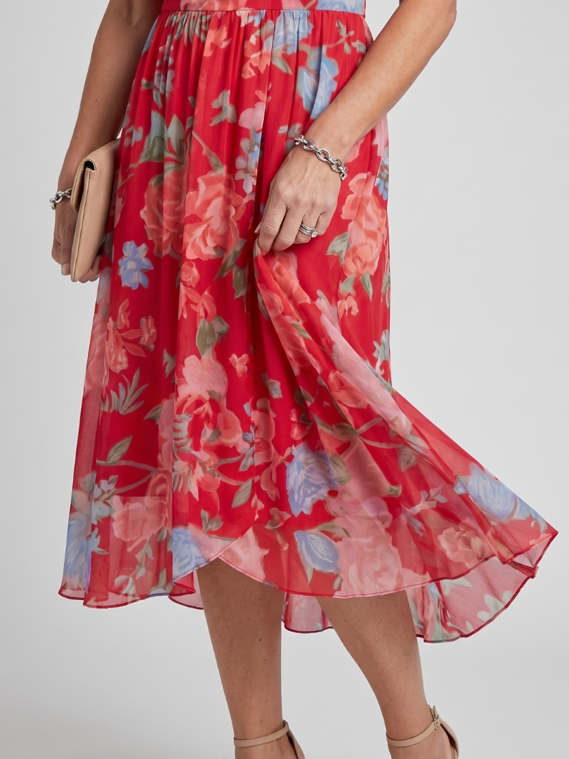 Mirabel™ | Floral Midi Dress with Grace