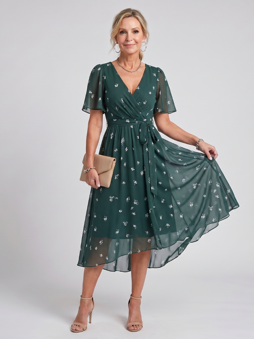 Mirabel™ | Floral Midi Dress with Grace