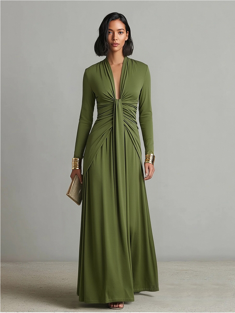 Olivia™ | Luxurious Silk Maxi Dress