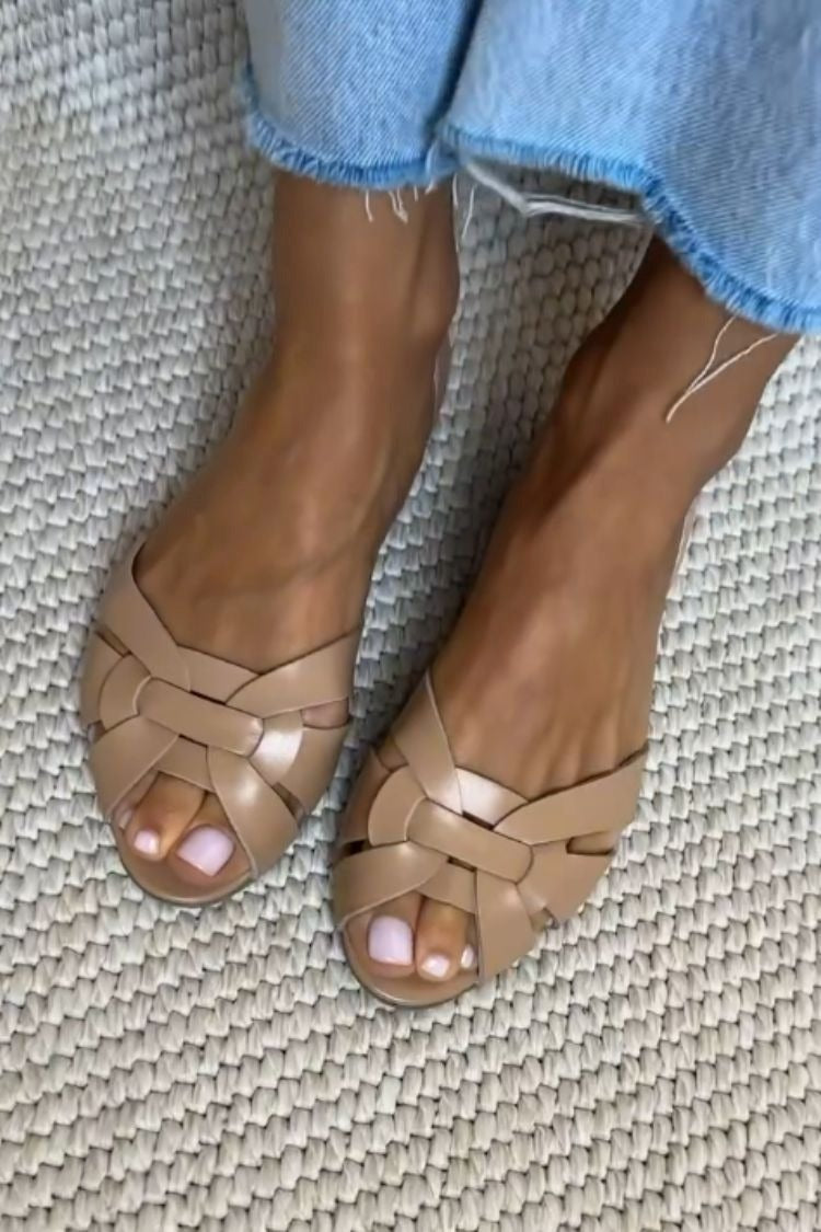 Serafina™ | Chic Woven Natural Sandals for Effortless Style