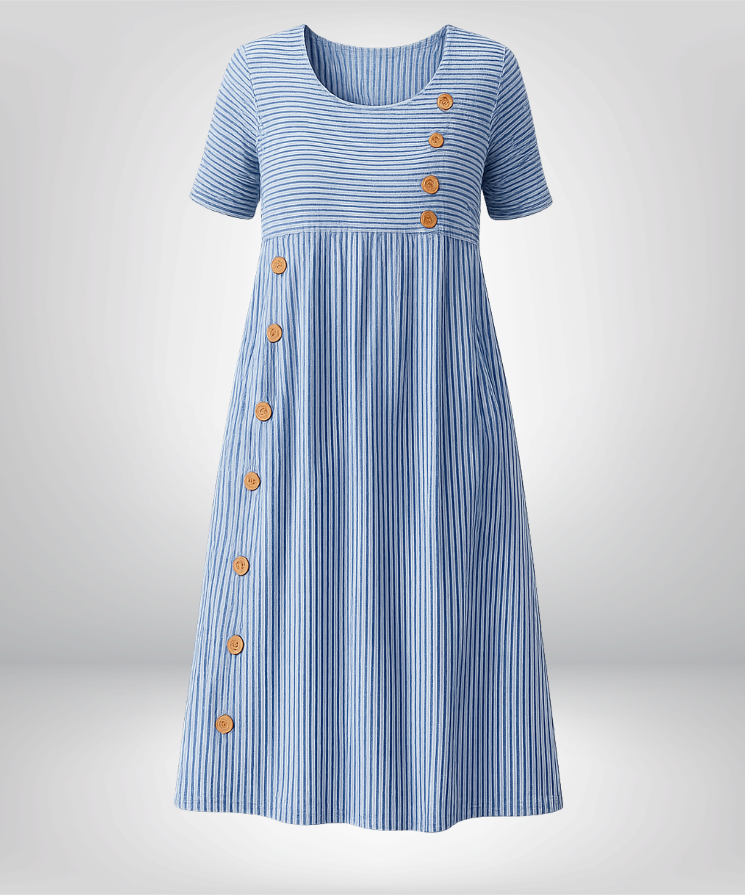 Brienne - Striped Midi Dress