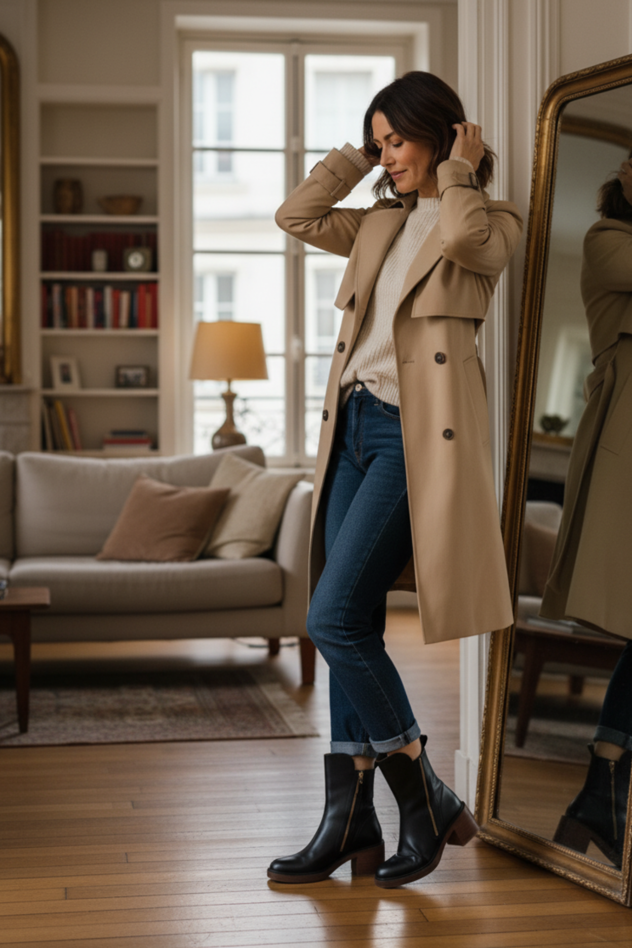Lucia™ | Chic Leather Ankle Boots for Sophistication