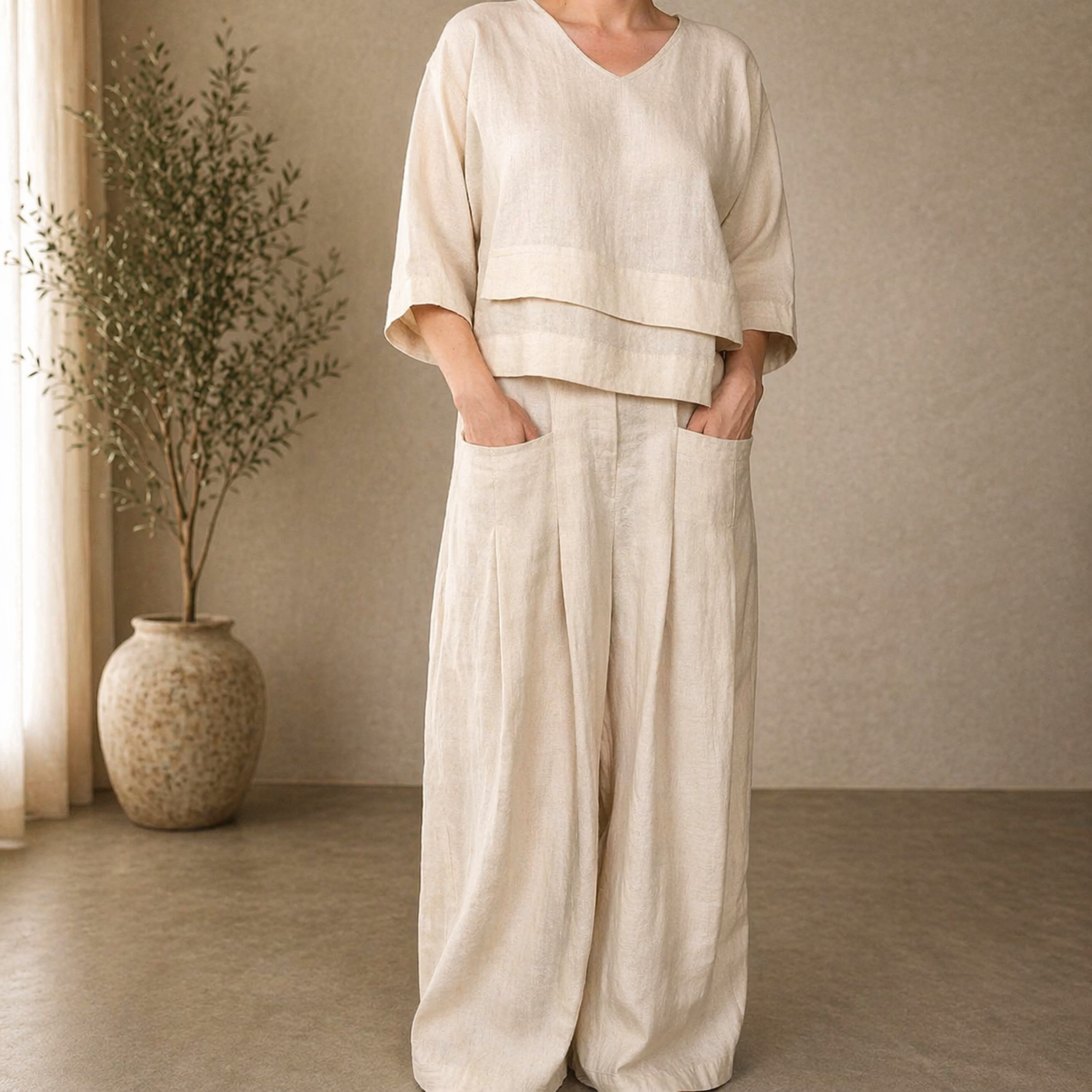 Clara™ | Chic Wide-Leg Set for Effortless Elegance