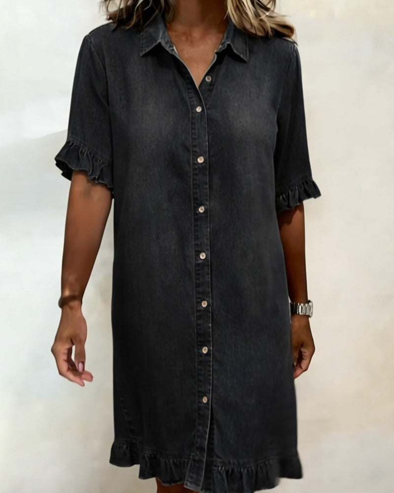 Lila™ | Flattering Denim Dress