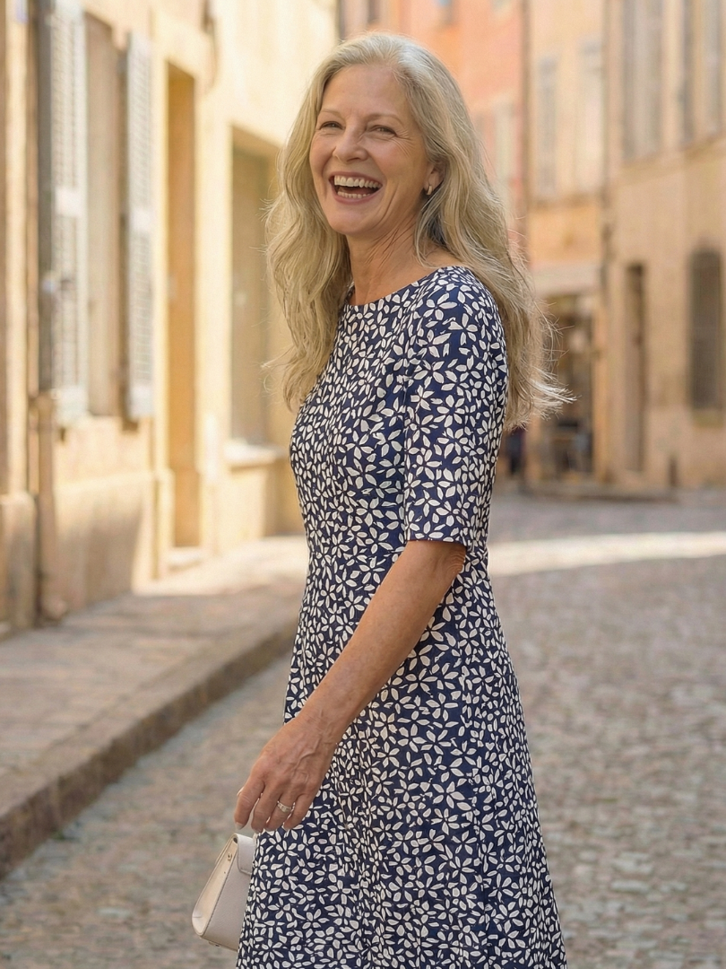 Isabella™ | Breezy Coastal Print Dress for Effortless Elegance