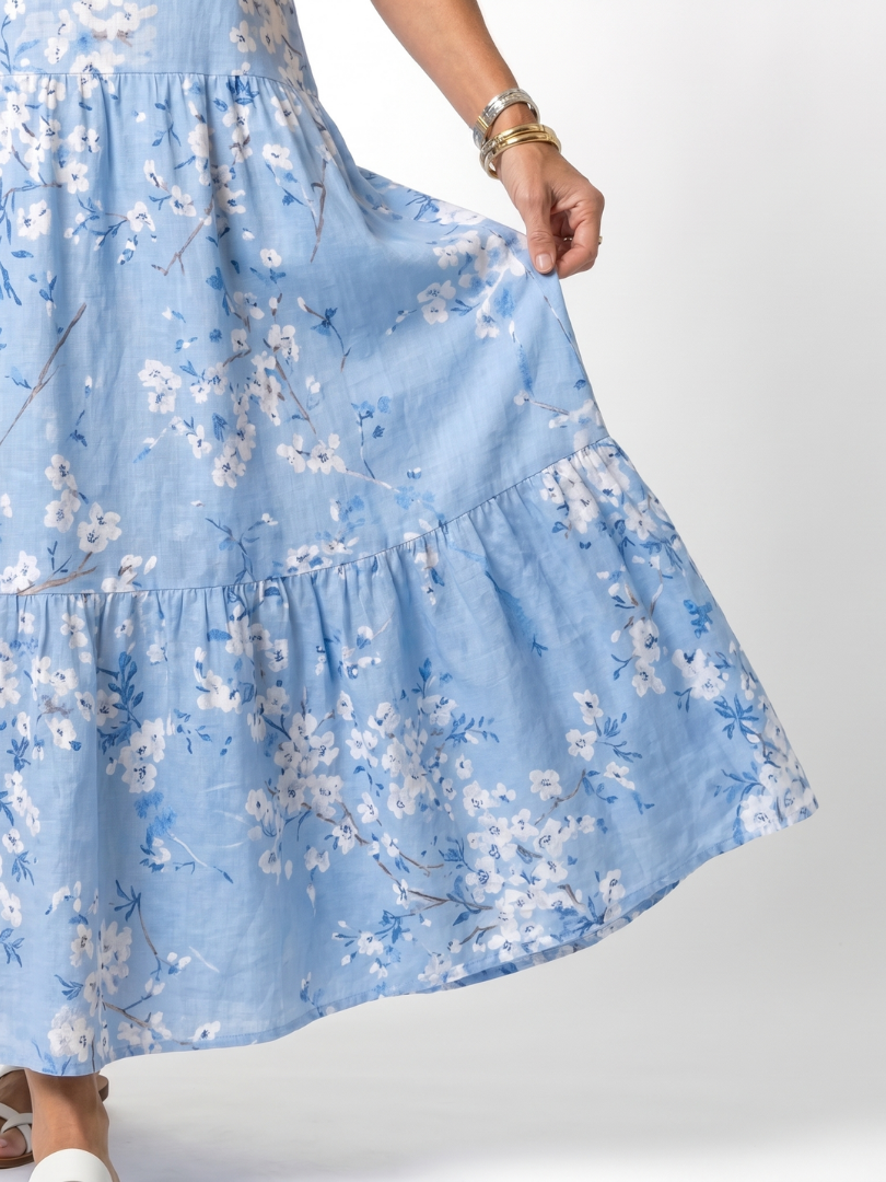 Lila™ | Charming Floral Midi Dress for Effortless Elegance