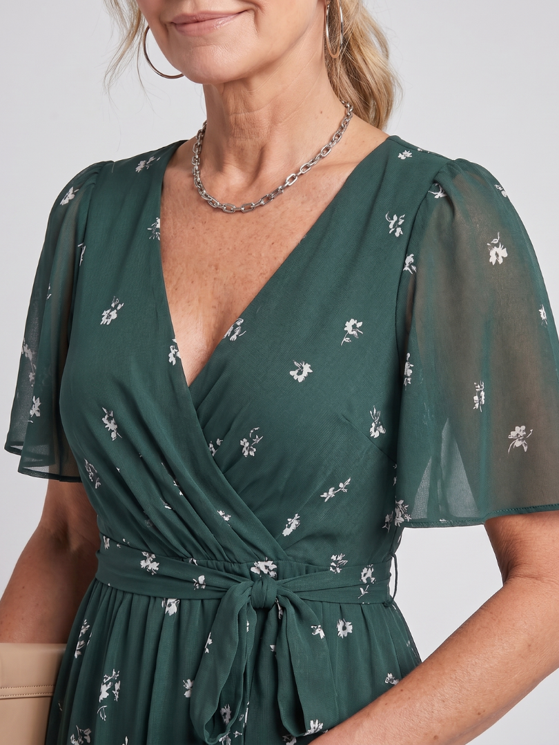 Mirabel™ | Floral Midi Dress with Grace
