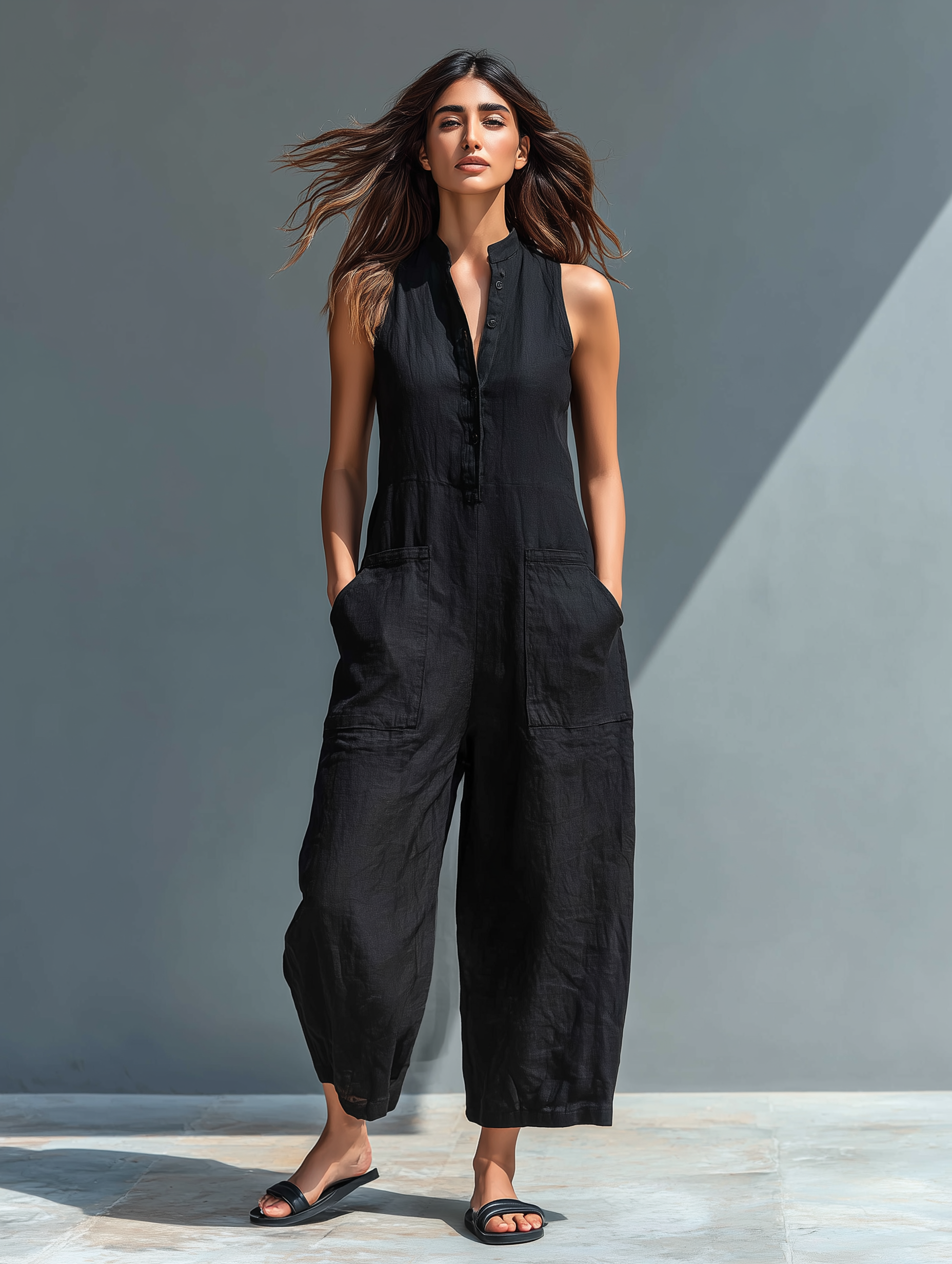 Lila™ | Chic Linen Dungarees for Effortless Style