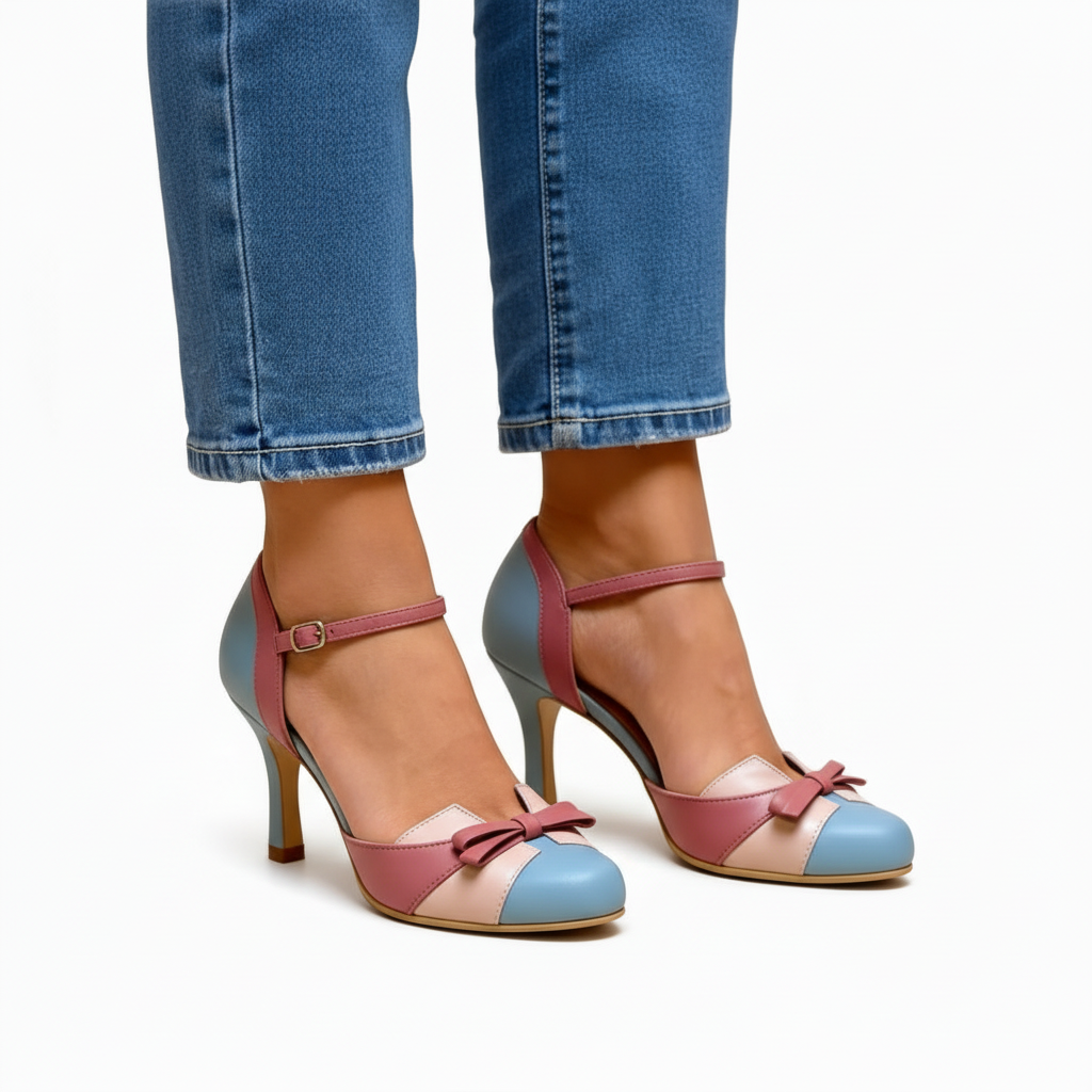 Isabella™ | Chic Leather Heels for Grace