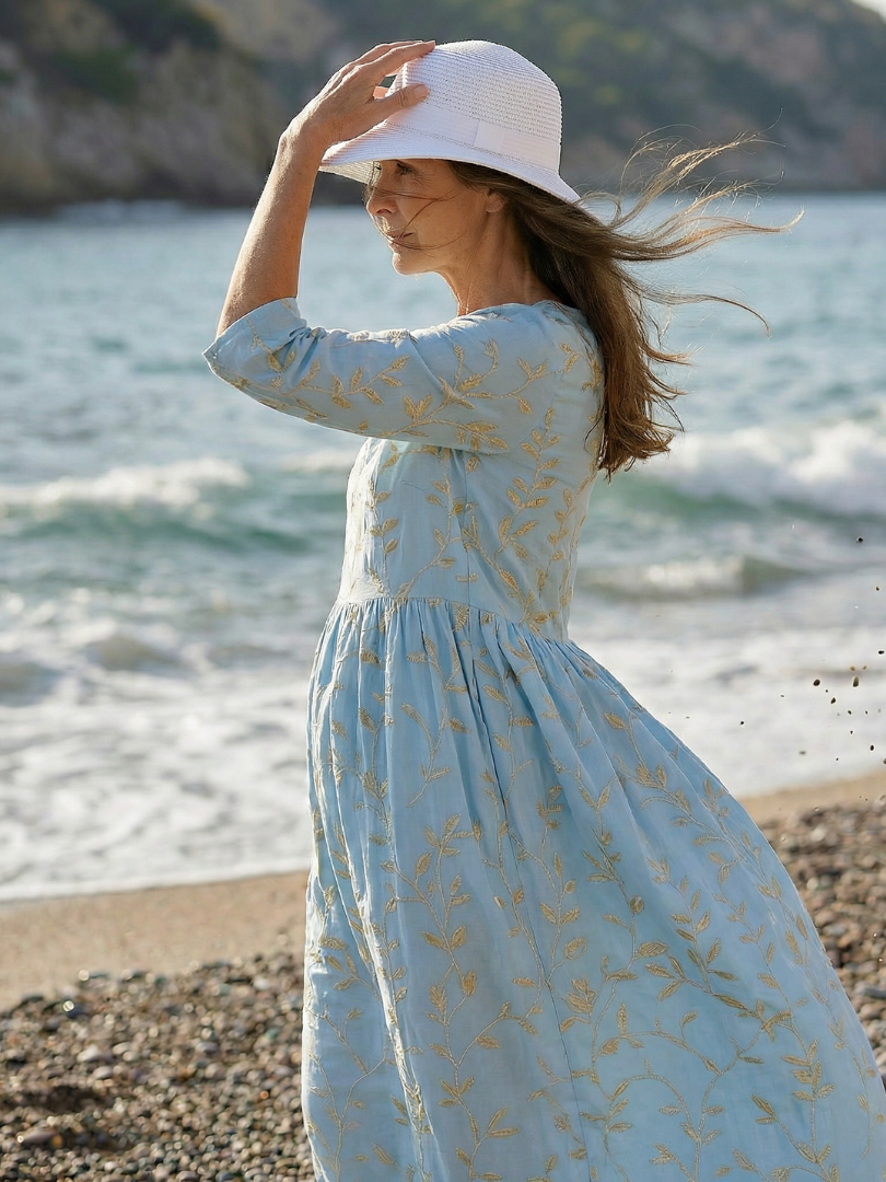 Lila™ | Breezy Cotton Garden Dress for Effortless Elegance