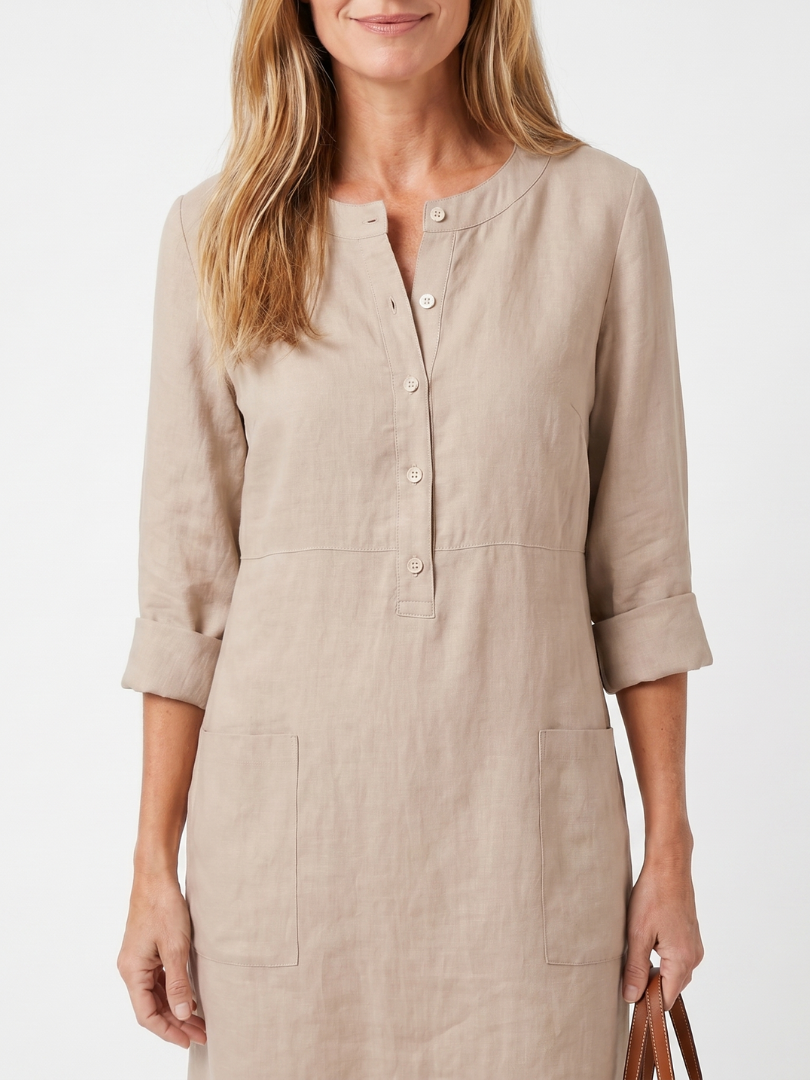 Harriet™ | Chic Button-Front Dress for Effortless Elegance
