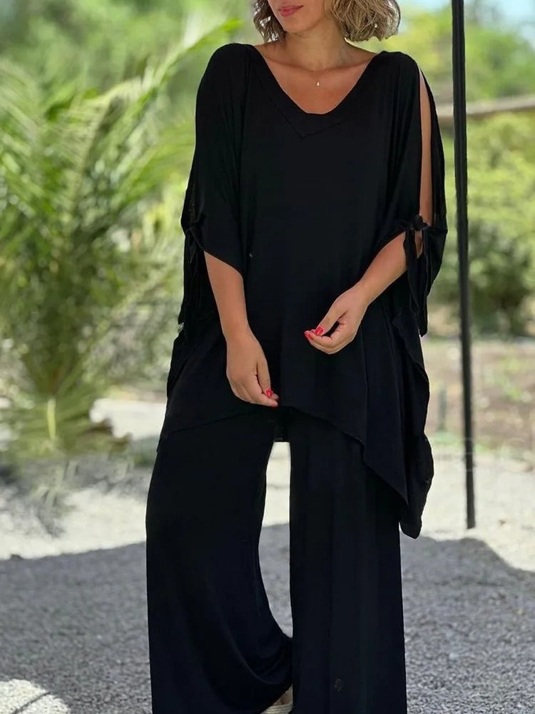 Lila™ | Luxe Cotton Two-Piece Set for Effortless Style