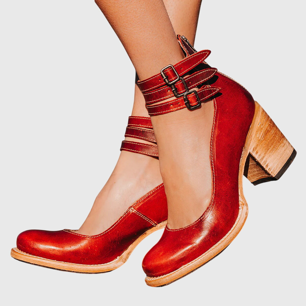 Nina™ | Chic Leather Sandals for All-Day Elegance