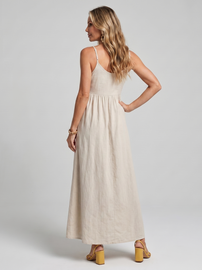 Isabella™ | Graceful Midi Dress in Flowing Fabric