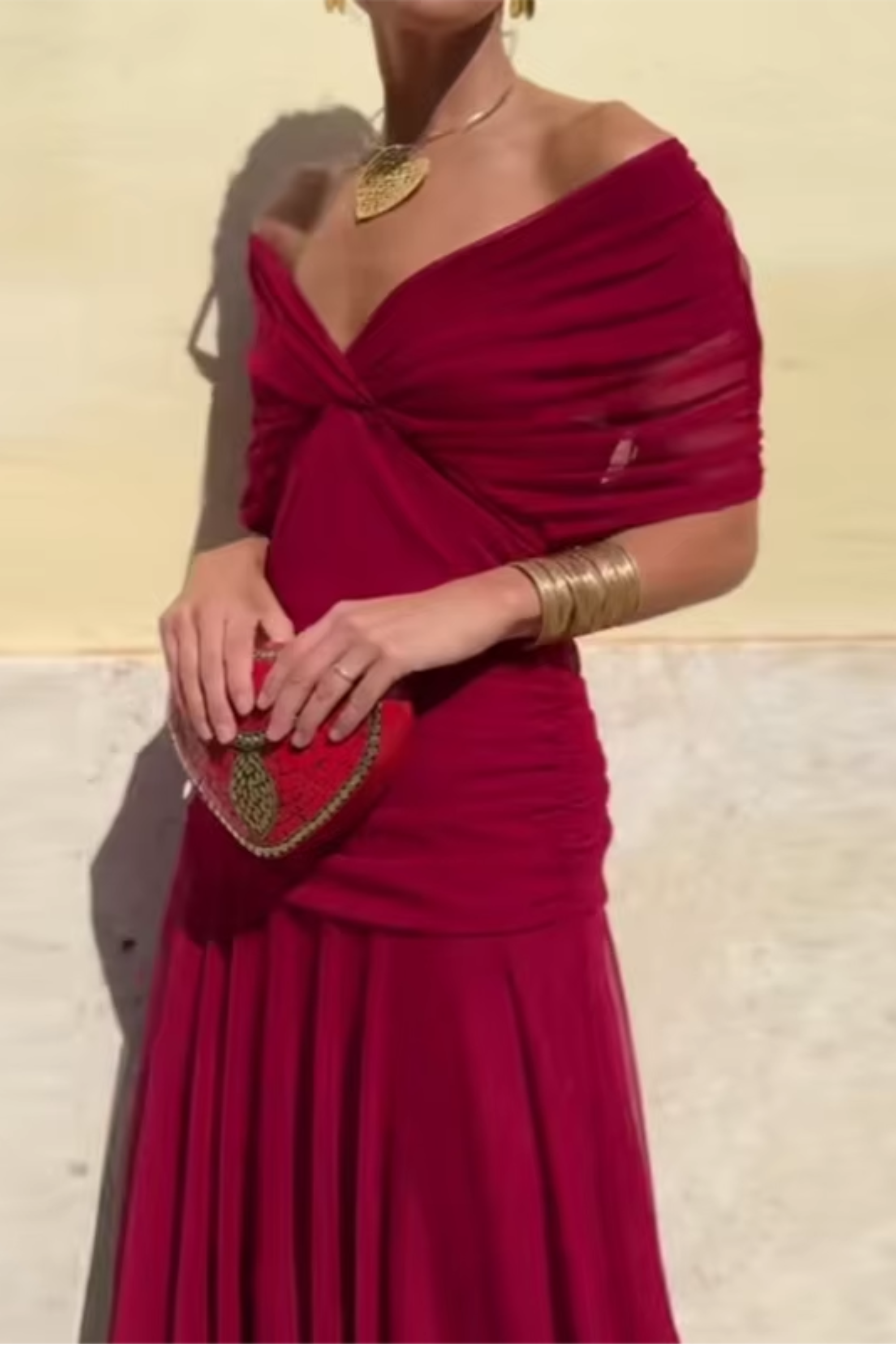 Louise™ | Graceful V-Neck Maxi Dress