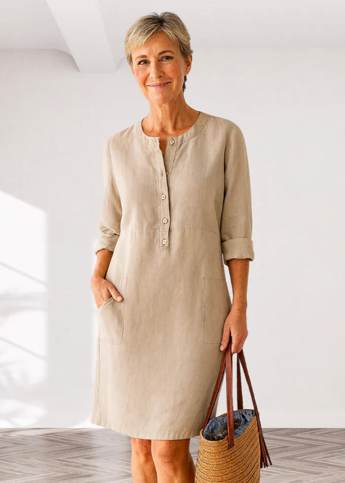Ella™ | Relaxed Fit Casual Dress for Everyday Elegance