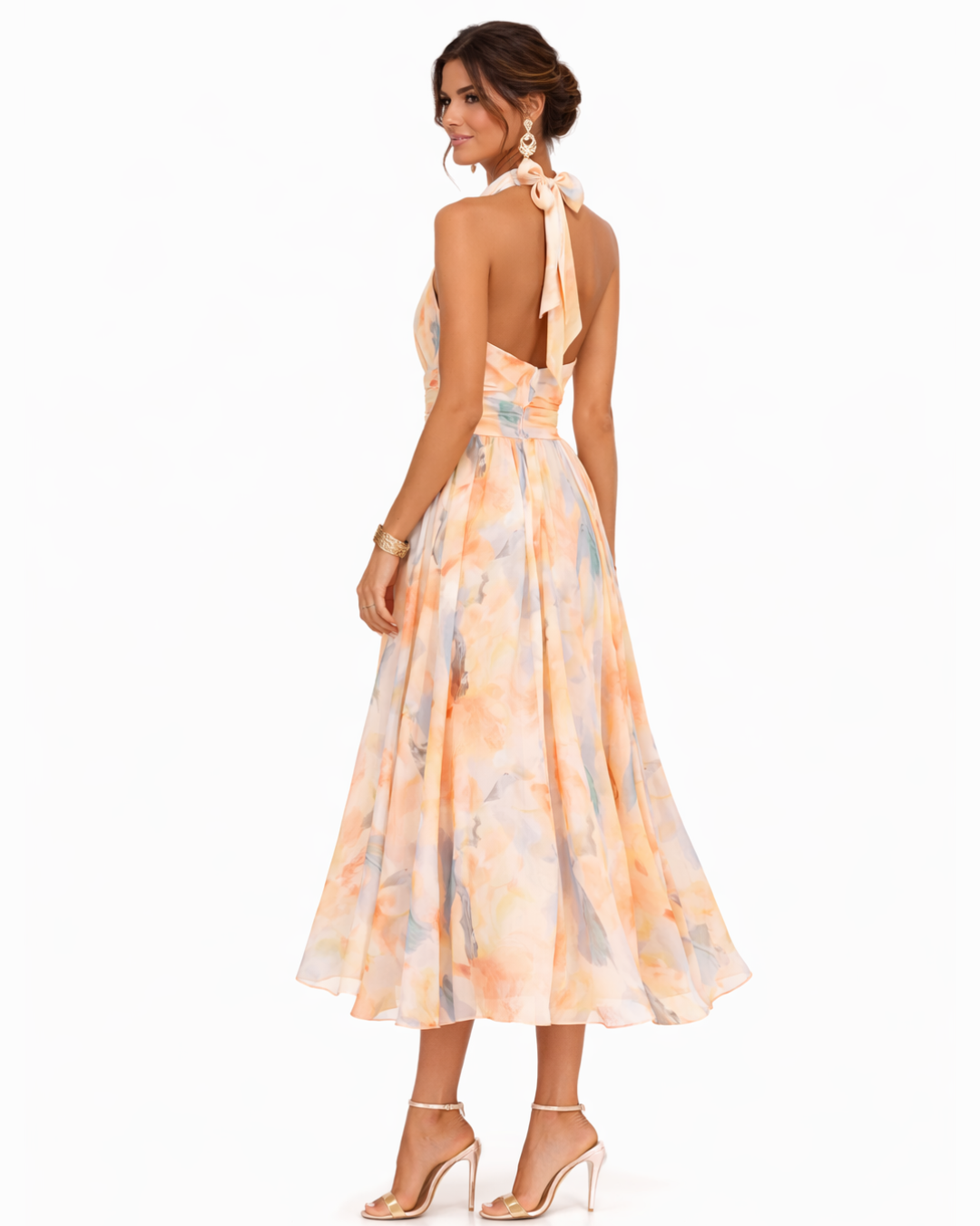 Celine - Maxi Dress with Halter Neckline