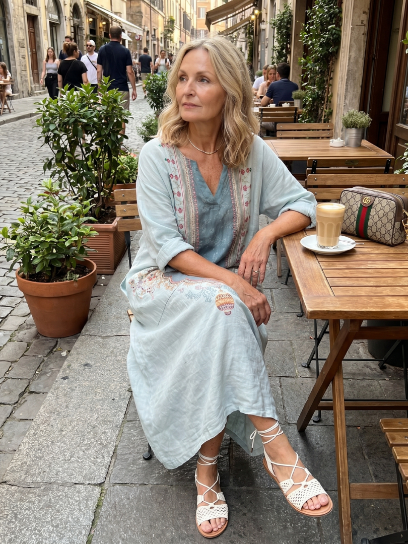 Kassiani™ | Luxurious Embroidered Midi Dress