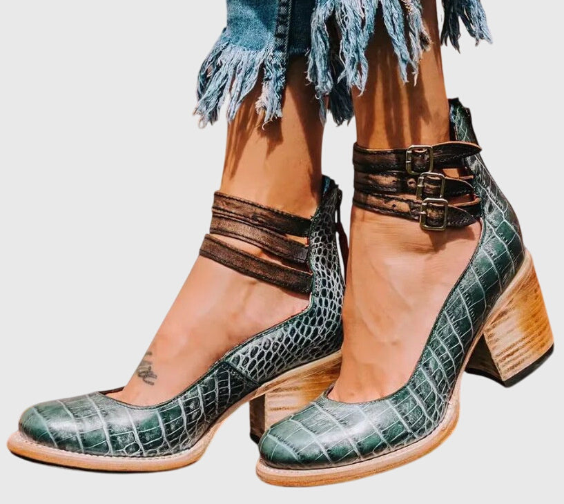 Nina™ | Chic Leather Sandals for All-Day Elegance