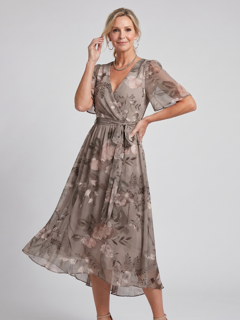 Mirabel™ | Floral Midi Dress with Grace