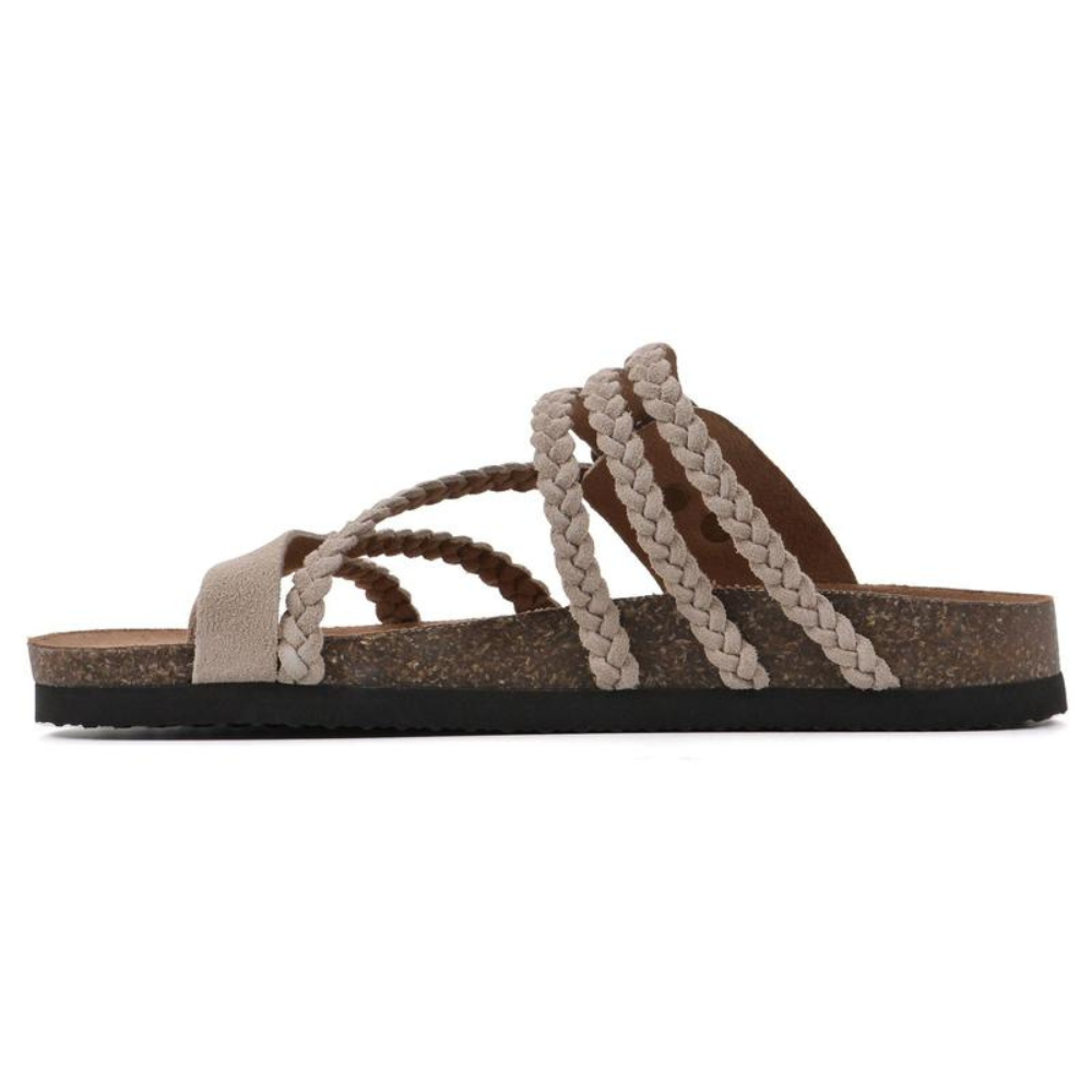 Sarah - Chic Woven Sandals for Elegance