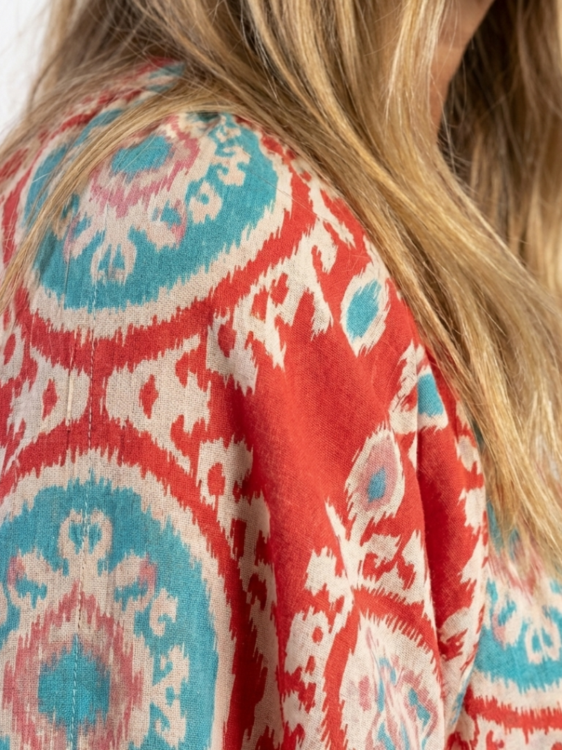 Lila™ | Chic Paisley Print Midi Dress for Effortless Elegance