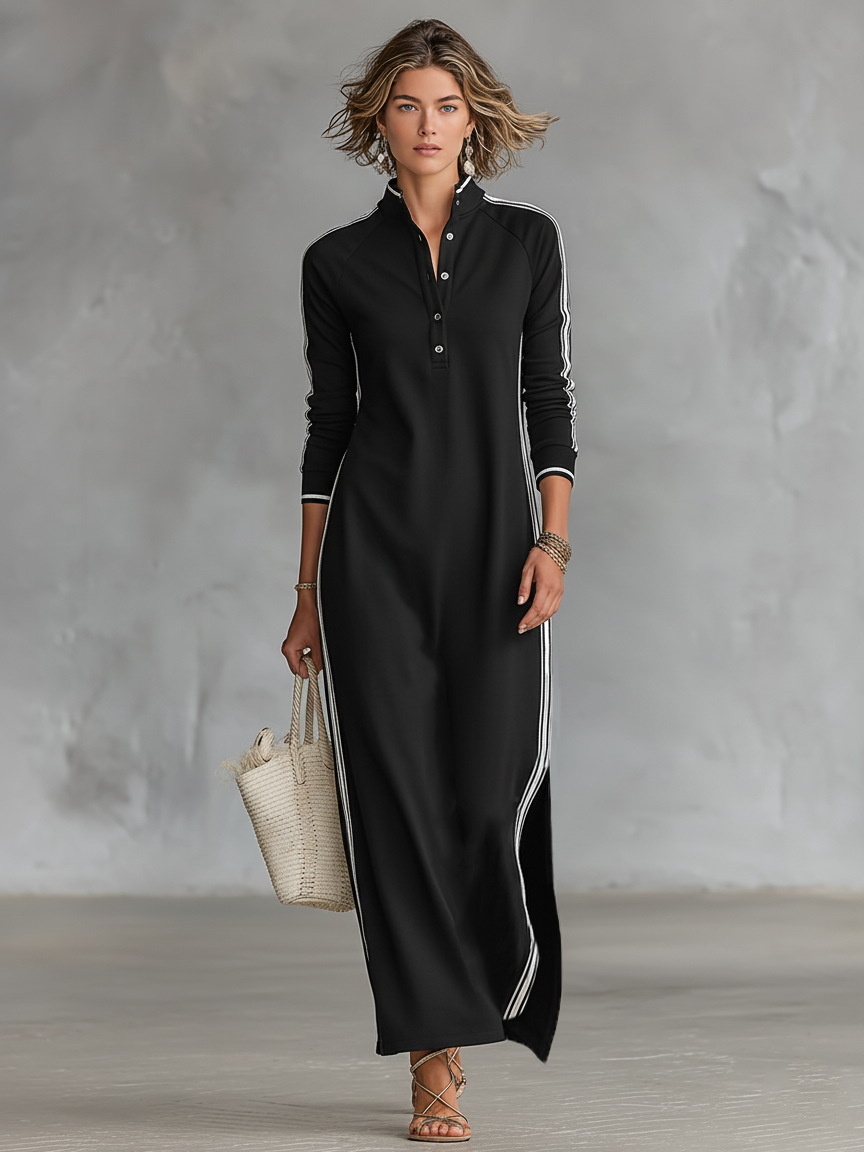 Lila - Chic Sweat Maxi Dress
