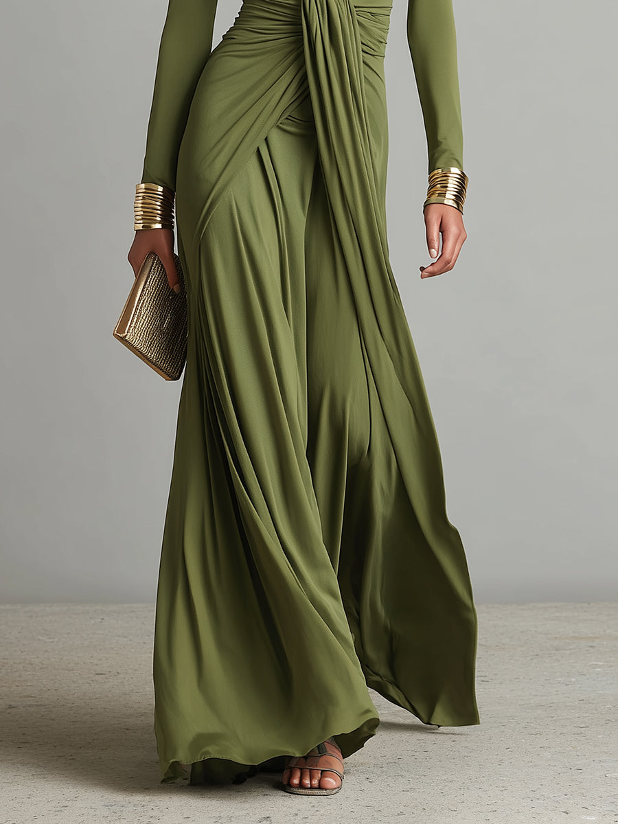 Olivia™ | Luxurious Silk Maxi Dress