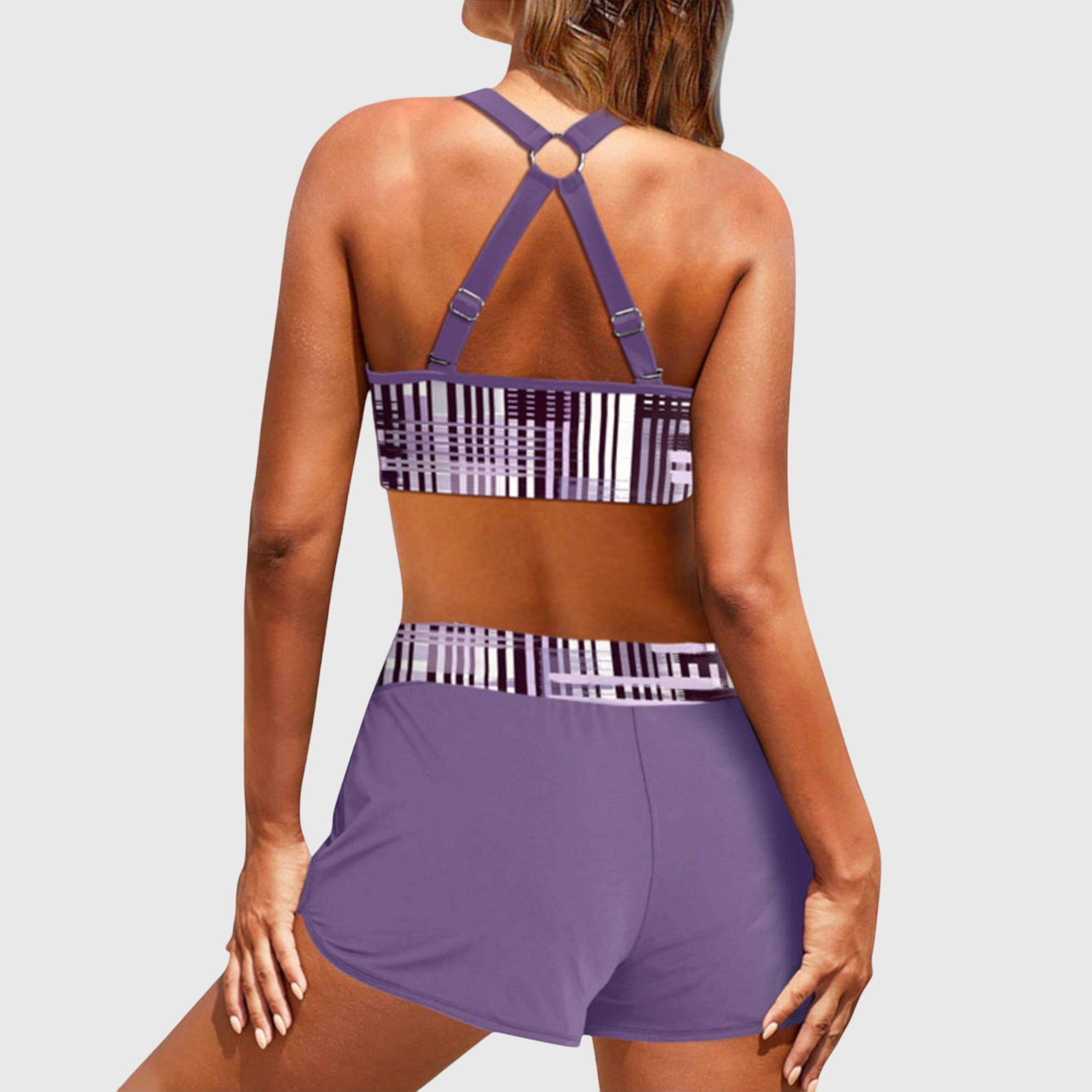 Janelle™ | High-Waisted Ribbed Bikini for Effortless Elegance