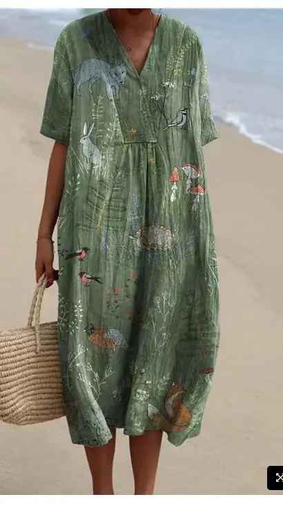 Lina™ | Timeless Floral Midi Dress for Grace