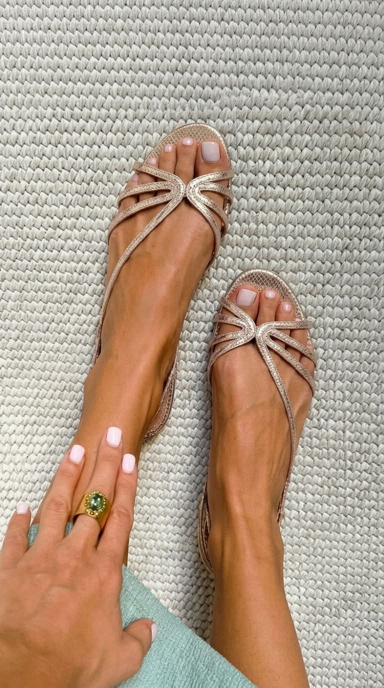 Isabella™ | Chic Golden Sandals for Effortless Elegance