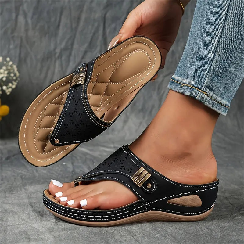 Elena™ | Stylish Wedge Sandals for Effortless Chic