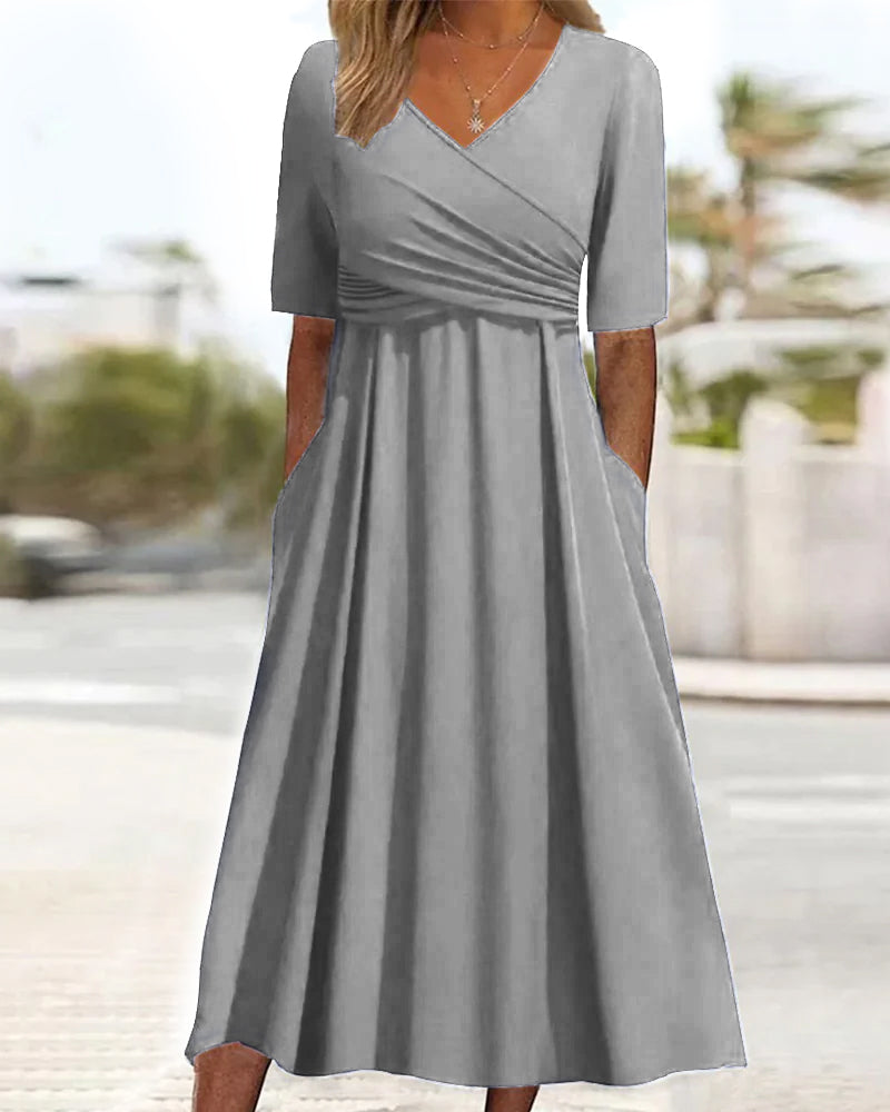 Isabella™ | Chic Crossover Dress for Effortless Elegance
