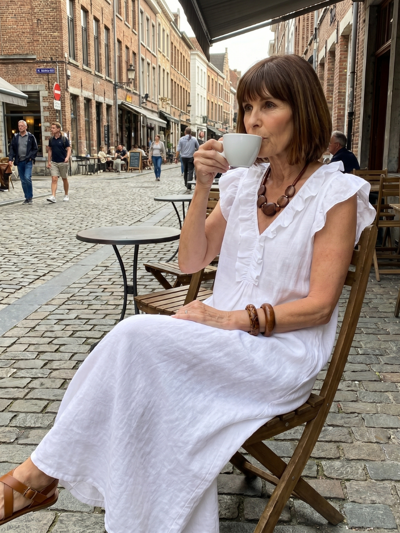 Lila™ | Chic Ruffle Midi Dress for Effortless Elegance
