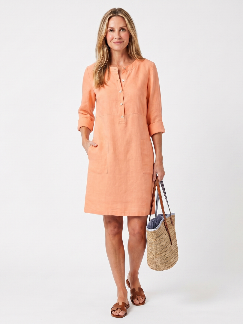 Harriet™ | Chic Button-Front Dress for Effortless Elegance