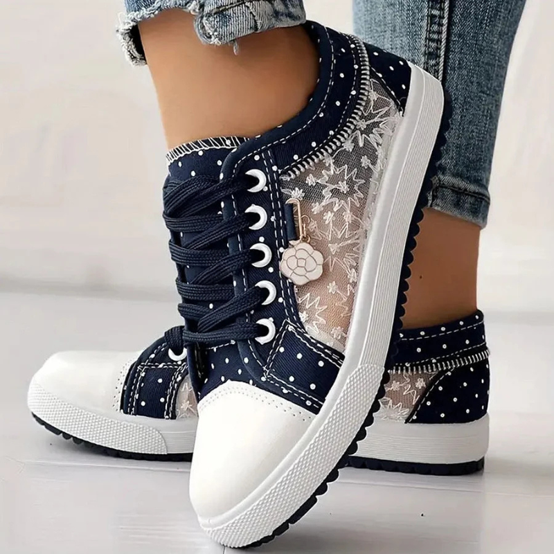 Lily - Chic Floral Sneakers
