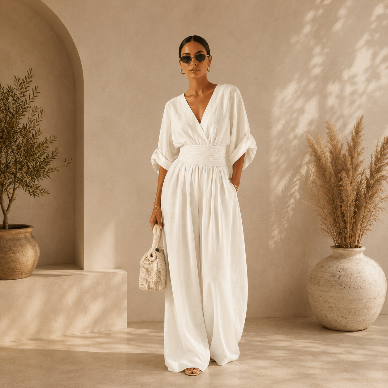 Camila™ | Chic Cotton Jumpsuit for Effortless Elegance
