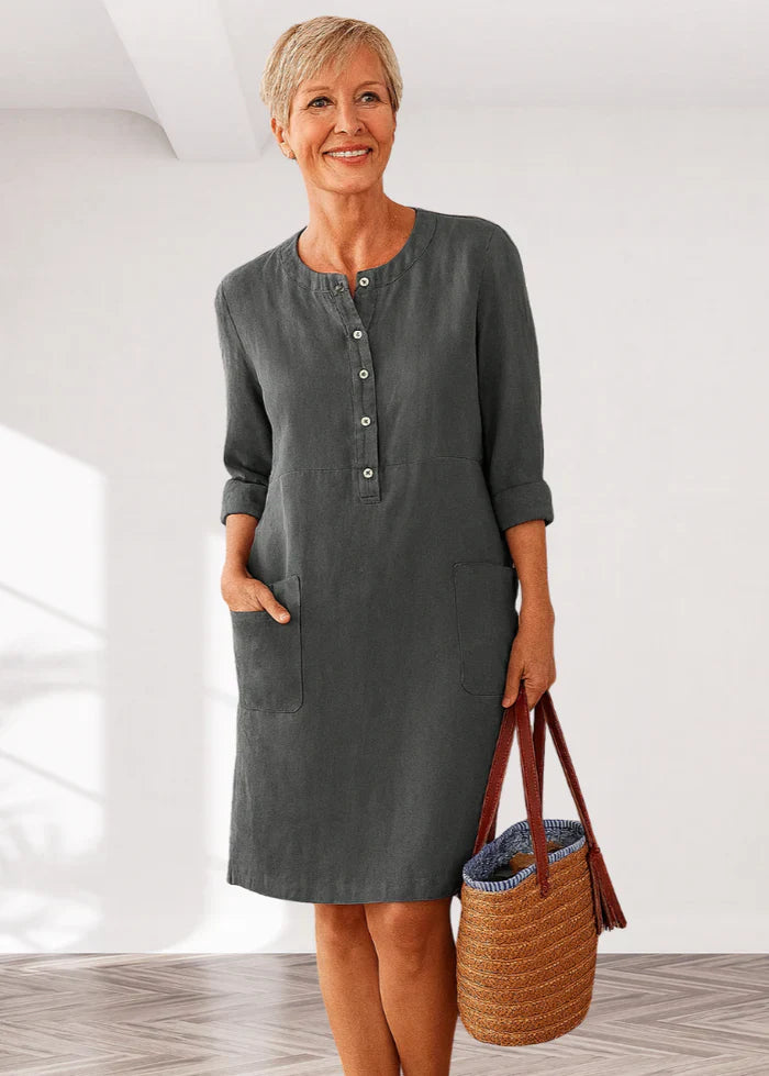Ella™ | Relaxed Fit Casual Dress for Everyday Elegance