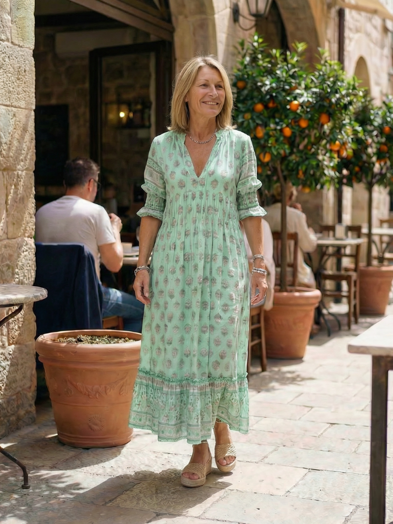 Maren™ | Chic Cotton Garden Dress for Effortless Style