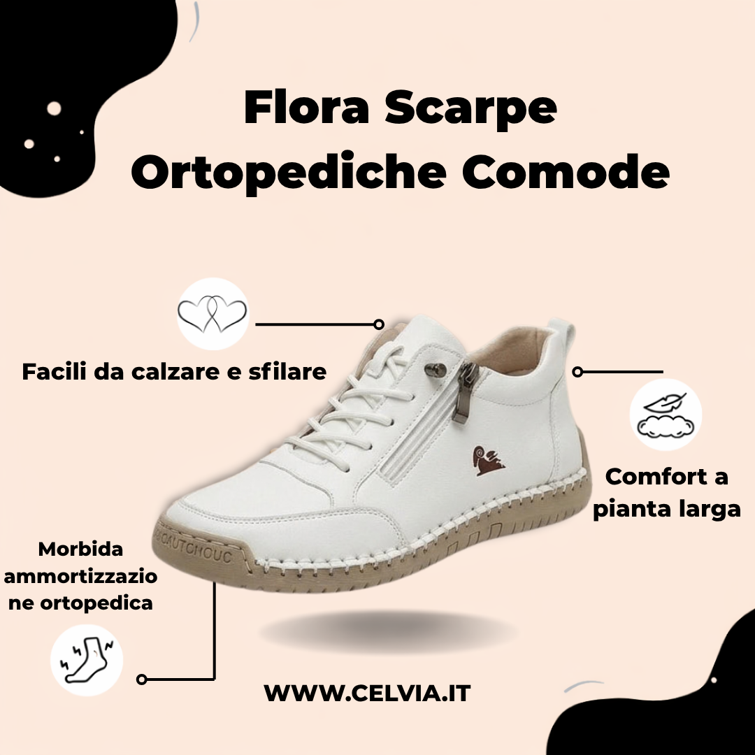 Flora™ | Chic Orthopaedic Shoes with Zip