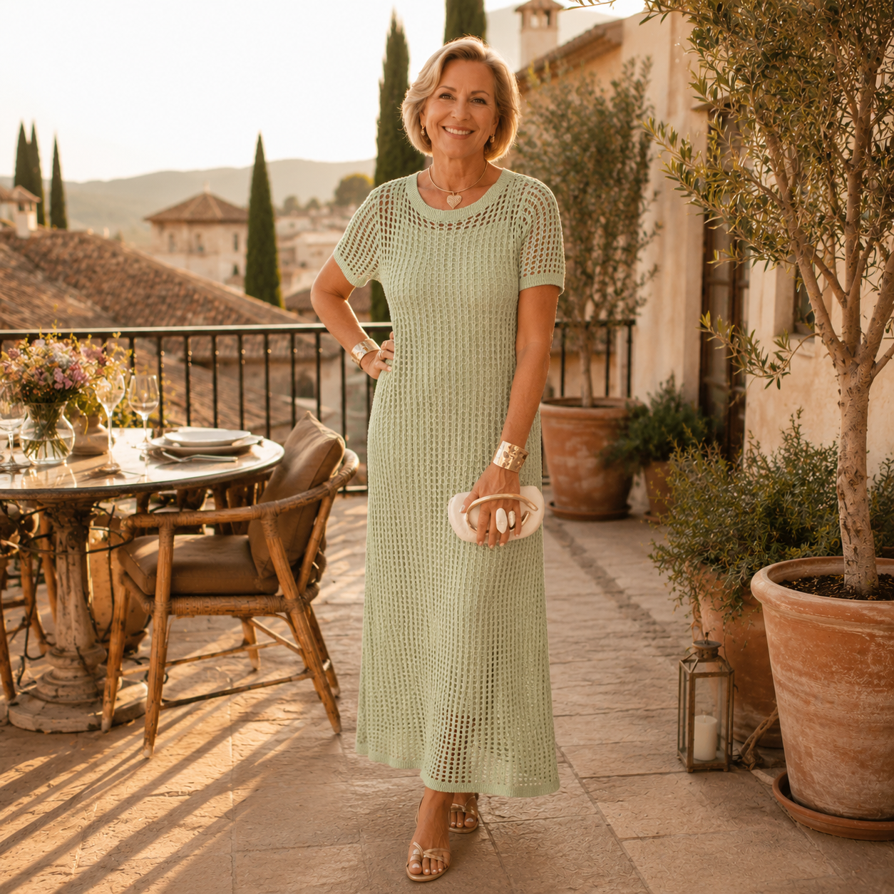 Bethany - Chic Maxi Dress with Free Inner Layer