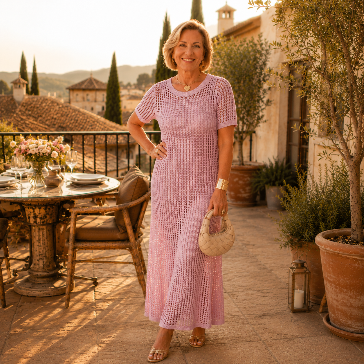 Bethany - Chic Maxi Dress with Free Inner Layer