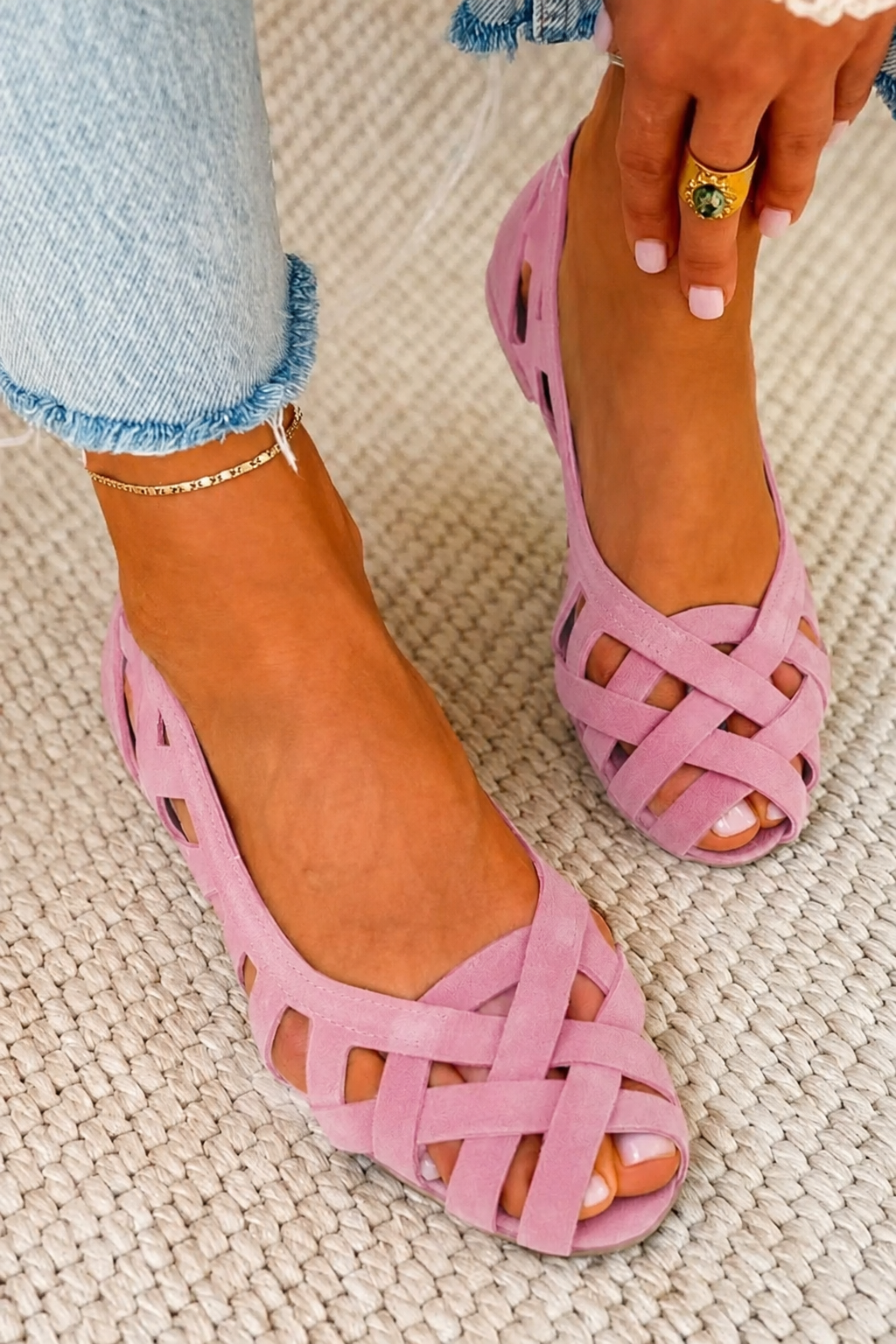 Luna - Chic Open-Toe Woven Sandals